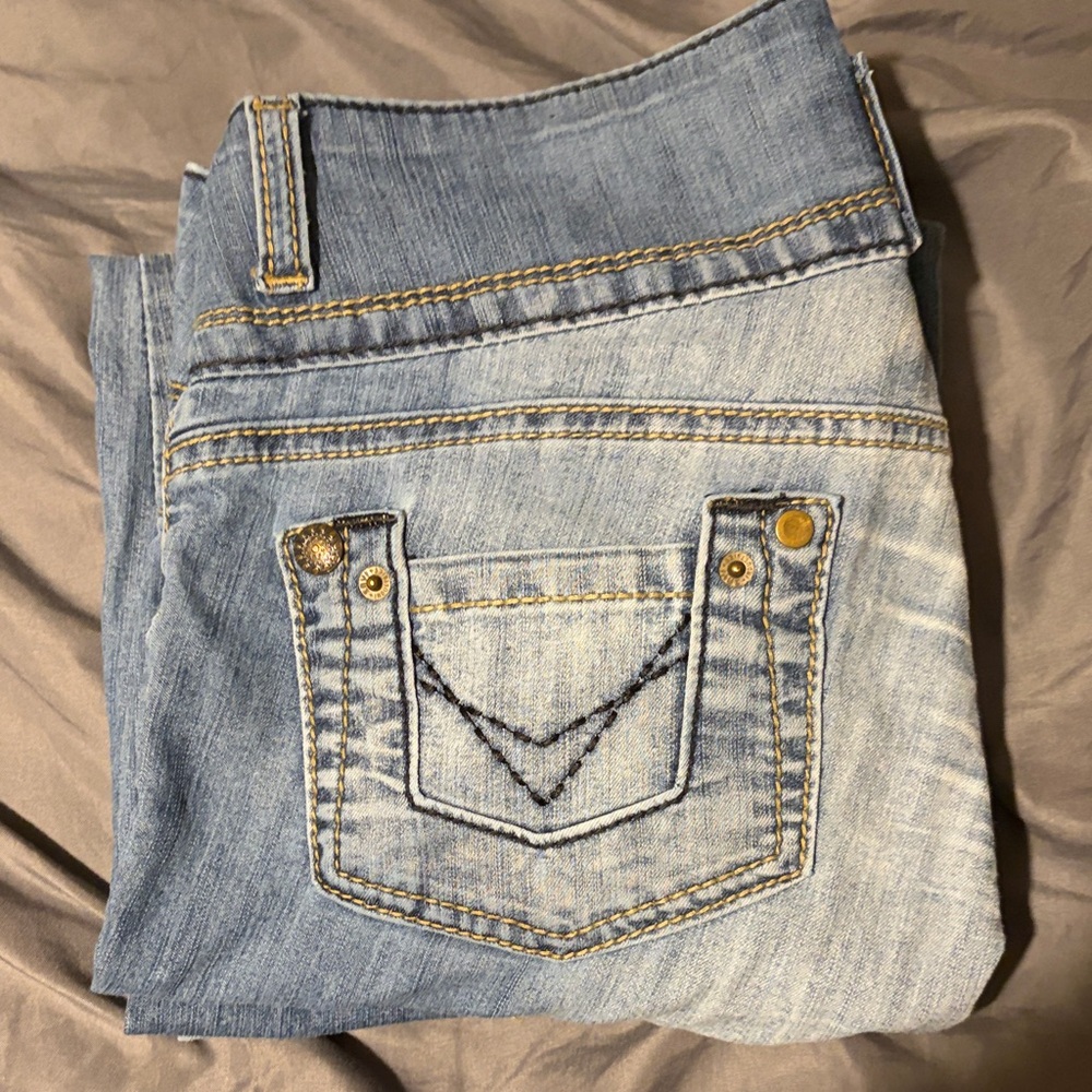 Mavi Denim Boot Cut Jeans with Contrast Stitching